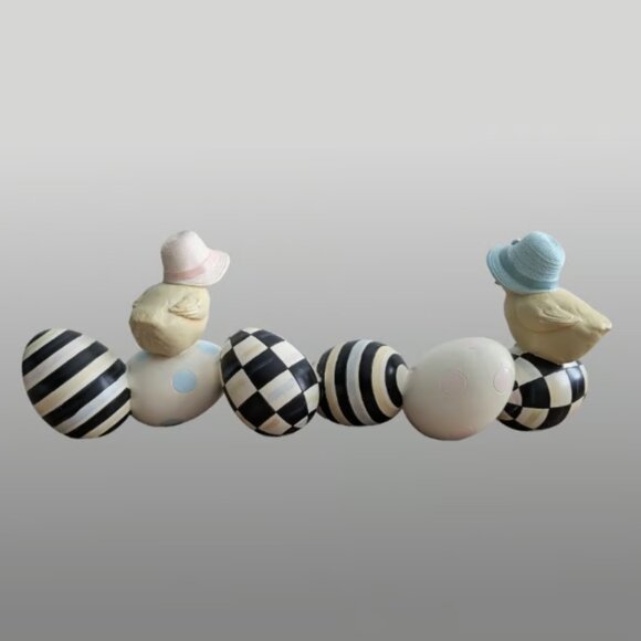 FINAL SALE: McKenzie-Childs Spring Chick Egg Decor - Picture 2 of 4